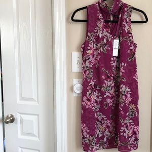 WHBM Floral Choker Shift Dress - NWT